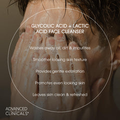 Advanced Clinicals face wash peppermint eucalyptus aroma for invigorating rinse