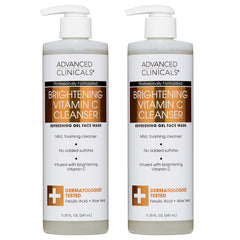 Advanced Clinicals Vitamin C face wash bottle with citrus scent for refreshing cleanse