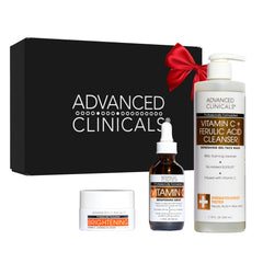 Advanced Clinicals Glow Getter vitamin C serum bottle highlights brightening benefits