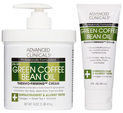Advanced Clinicals Green Coffee Bean Oil Thermo-Firming bottle hydrates for a firmer look.