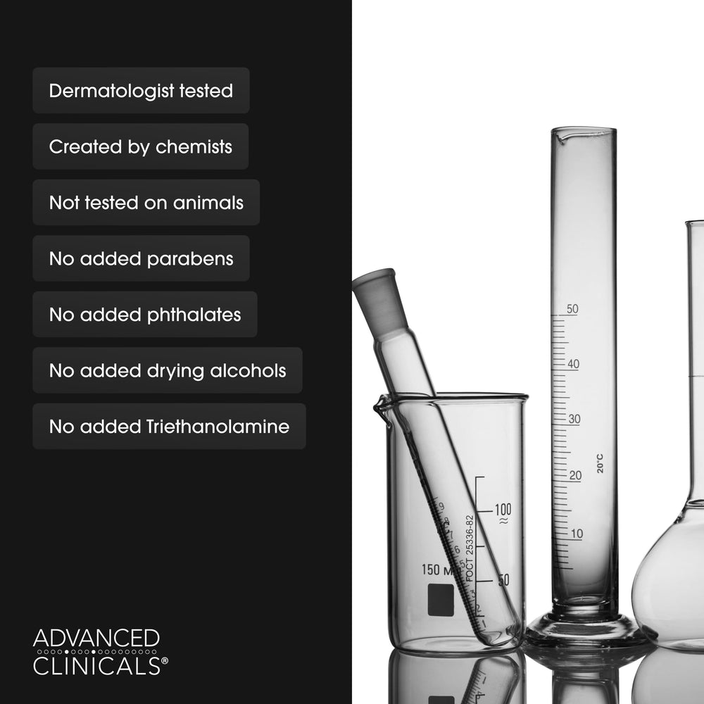 Advanced Clinicals Green Coffee Bean Oil Thermo-Firming label close-up highlights vitamin E benefits.