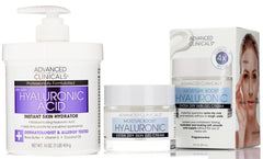 Advanced Clinicals Hyaluronic Acid Face Cream glow for dewy, hydrated skin.