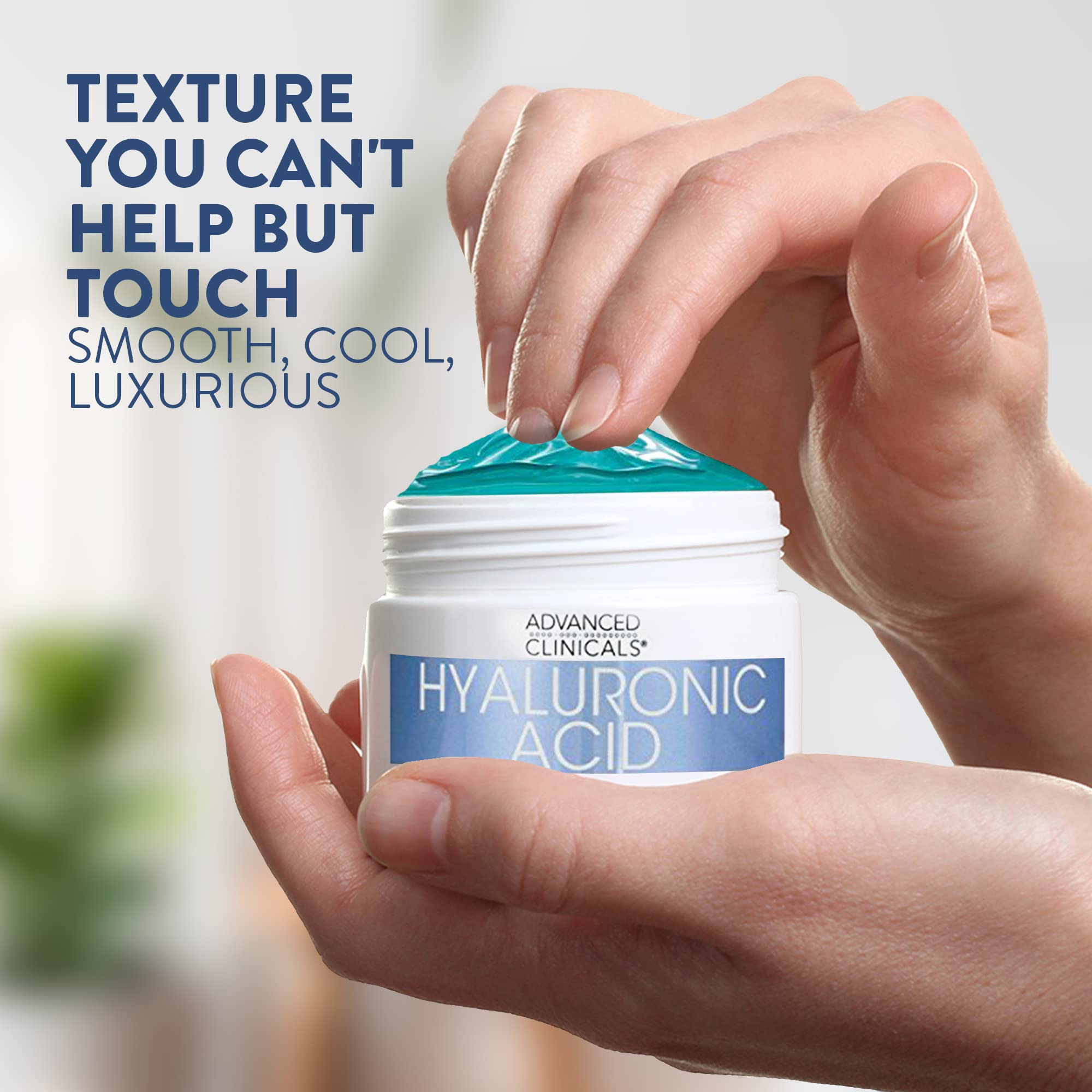 Advanced Clinicals Hyaluronic Acid Gel Mask packaging label