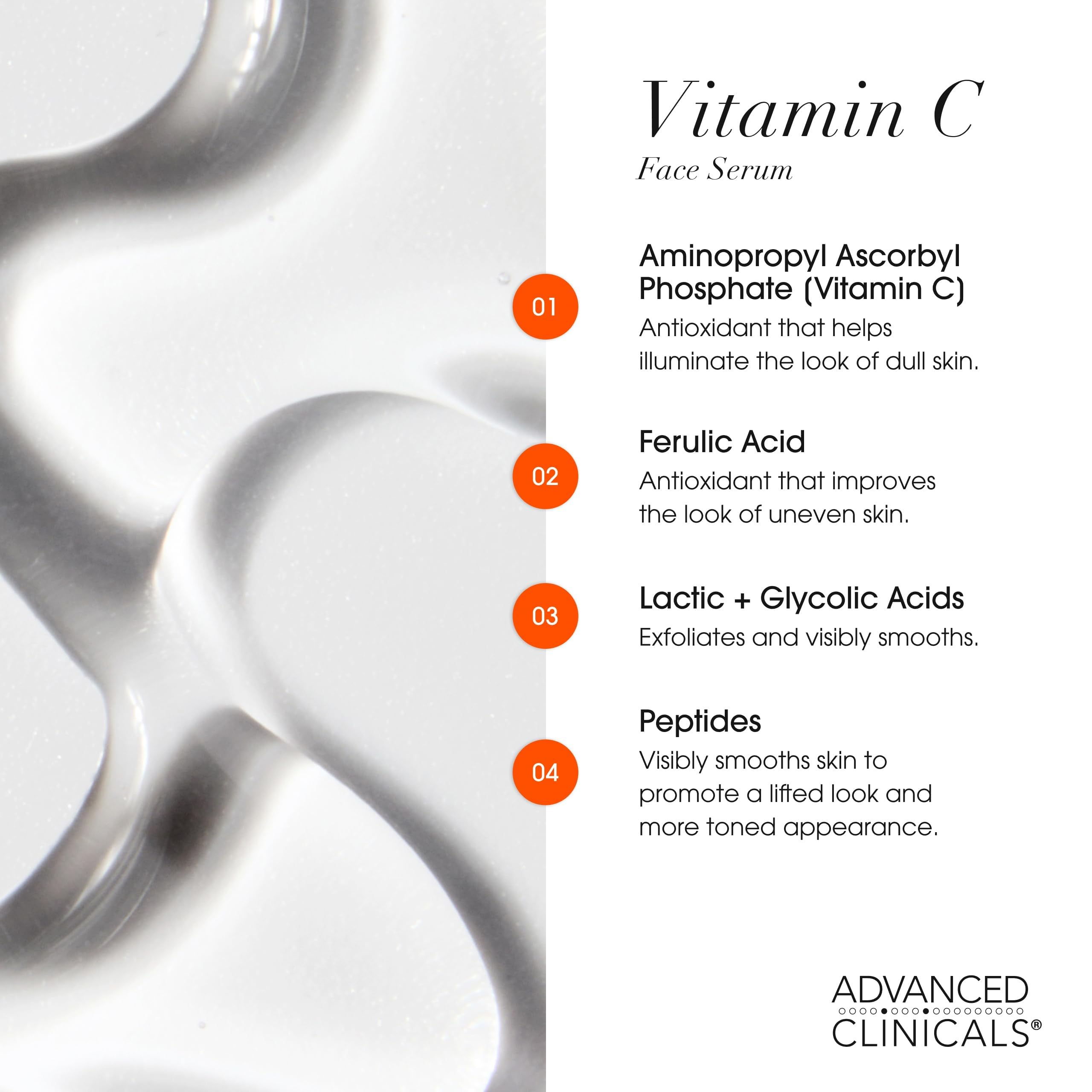 Graphic of ferulic and lactic acids highlighting skin-brightening ingredients