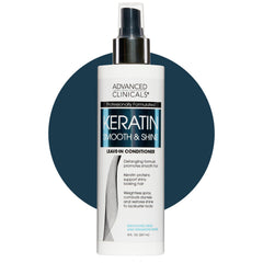 Advanced Clinicals Keratin Detangler Spray bottle ready for detangling and shine.