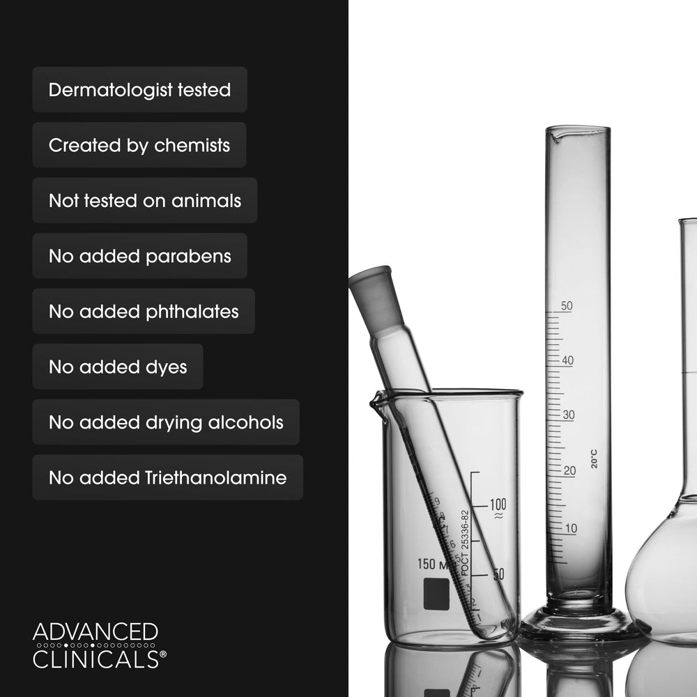 Advanced Clinicals Manuka Honey Body Cream on skin shows hydrated, smooth results.