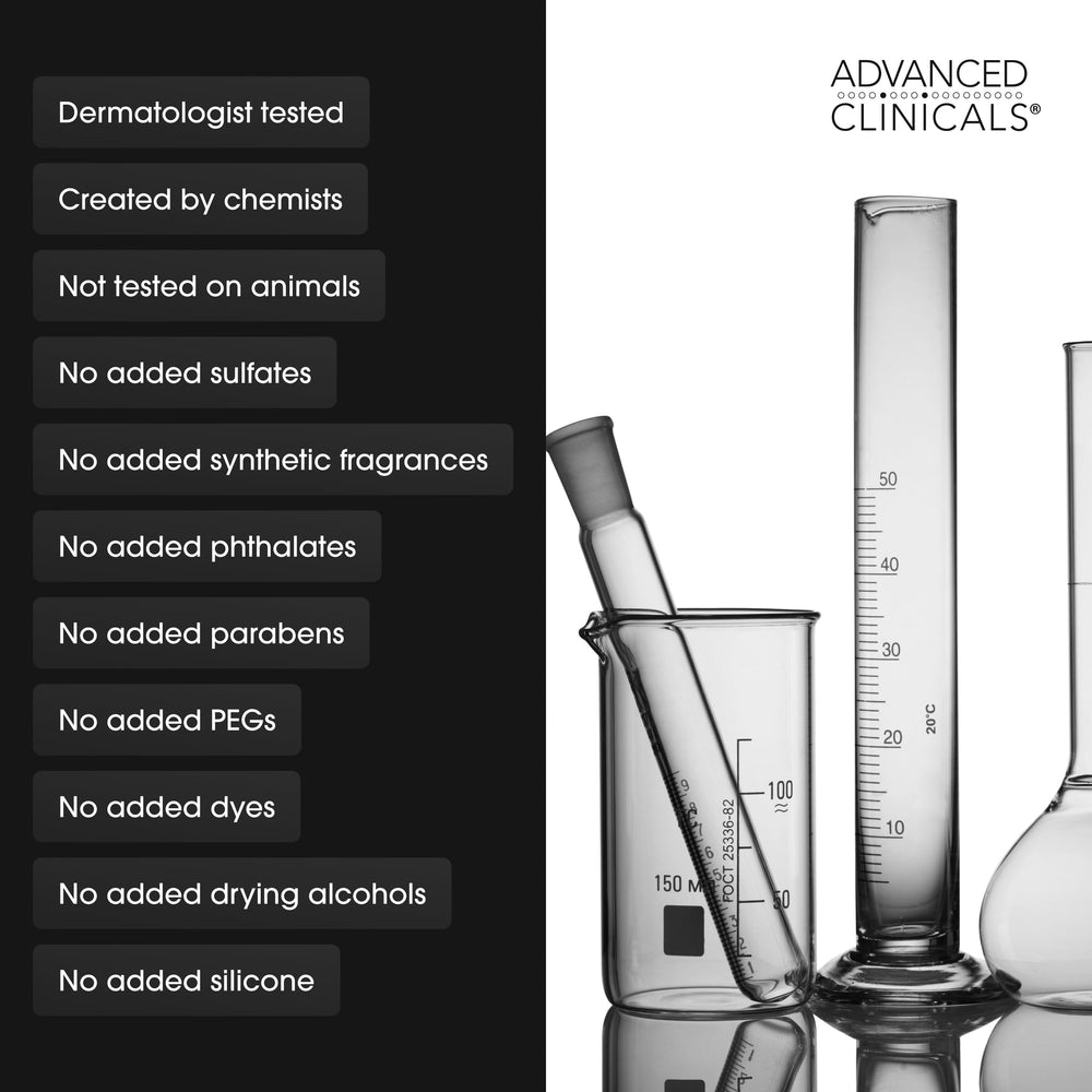 Morning cleansing with Advanced Clinicals vitamin C wash for energized start