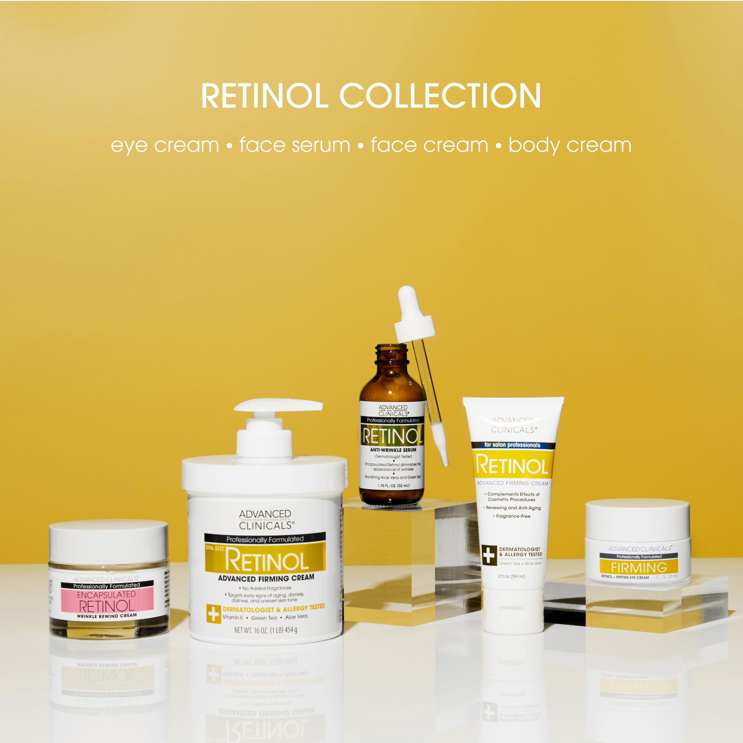 Advanced Clinicals peptides caffeine eye cream texture close-up.