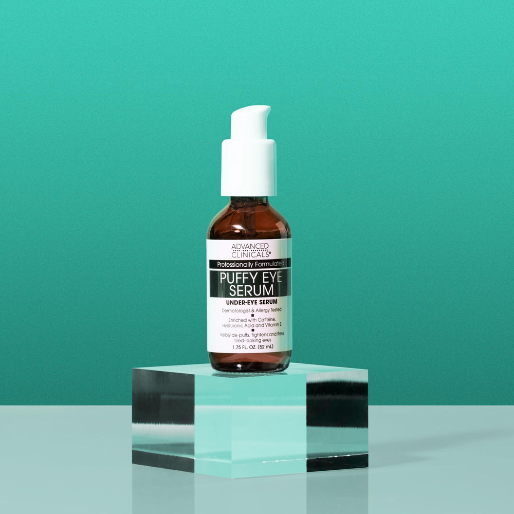 Advanced Clinicals hyaluronic acid supports hydration for a smoother look around eyes