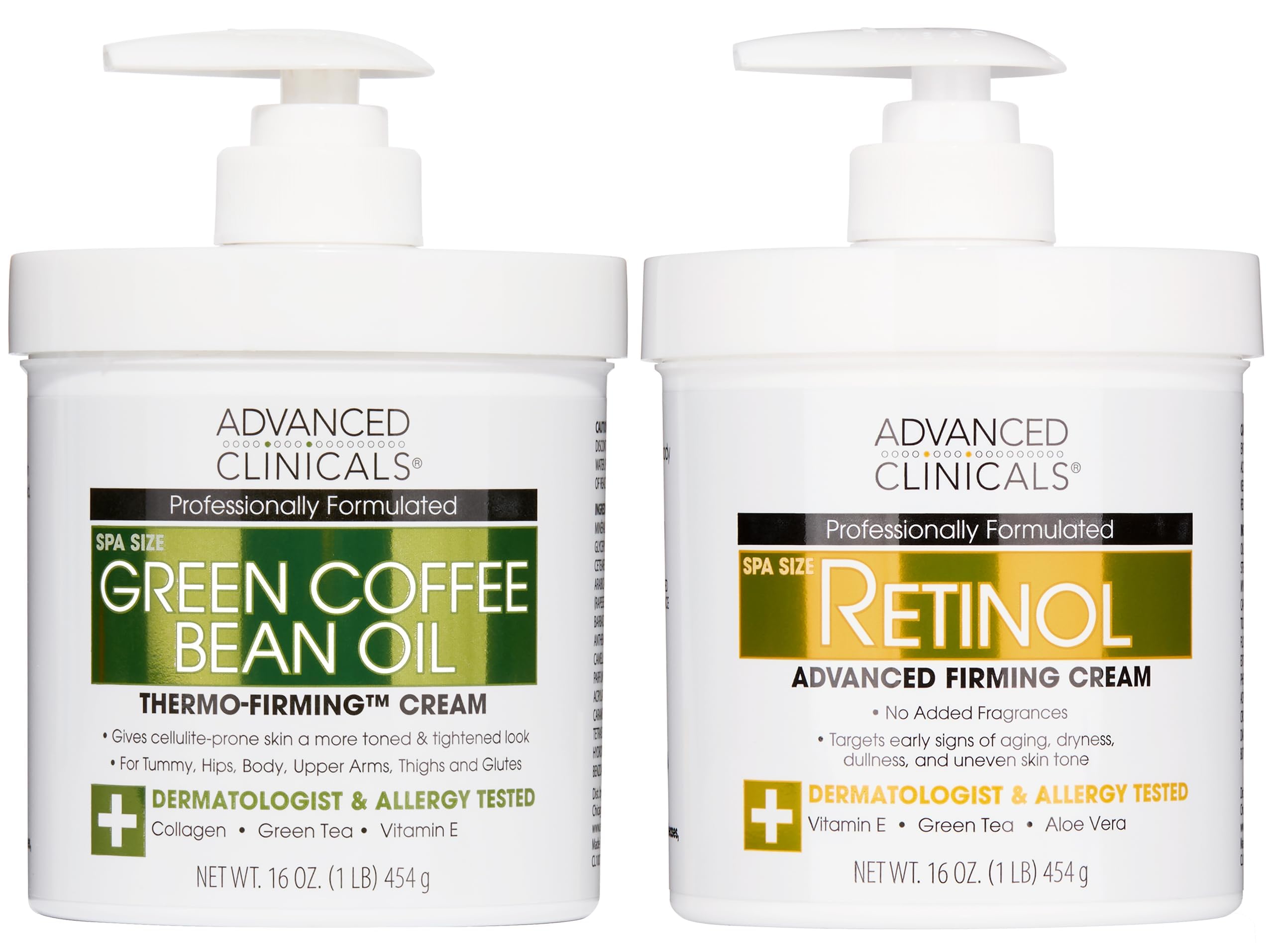 Advanced Clinicals Retinol Body Cream texture close-up with rich hydration.