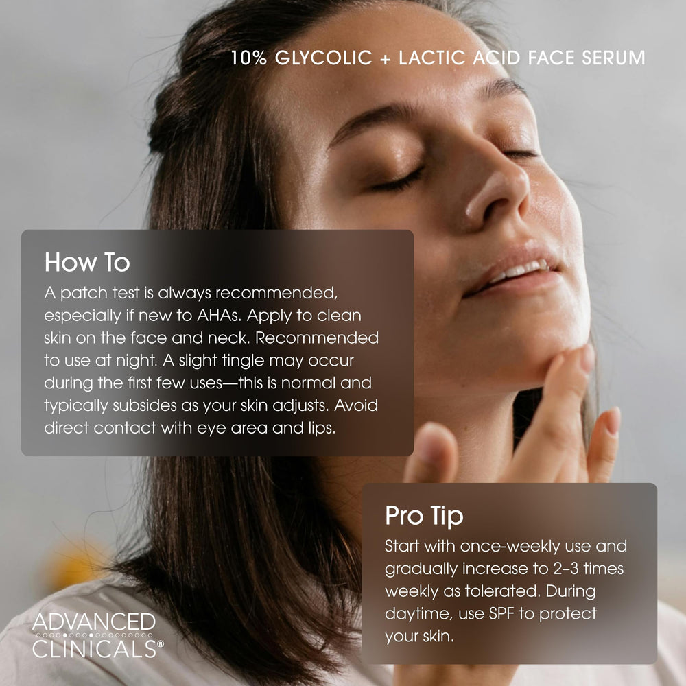 Advanced Clinicals night care setup for skin refinement routine.