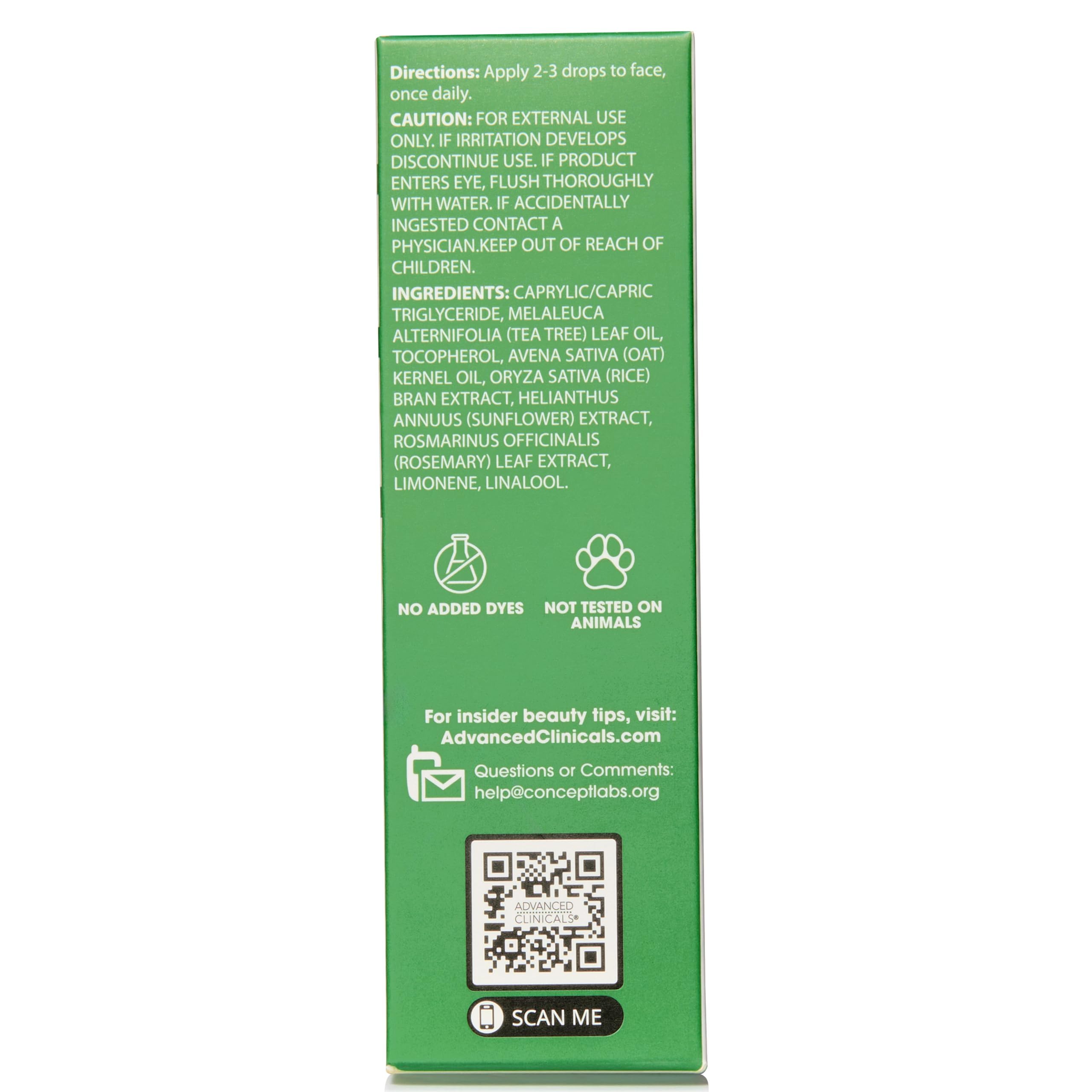 Advanced Clinicals Tea Tree Oil Serum daily skincare routine integration