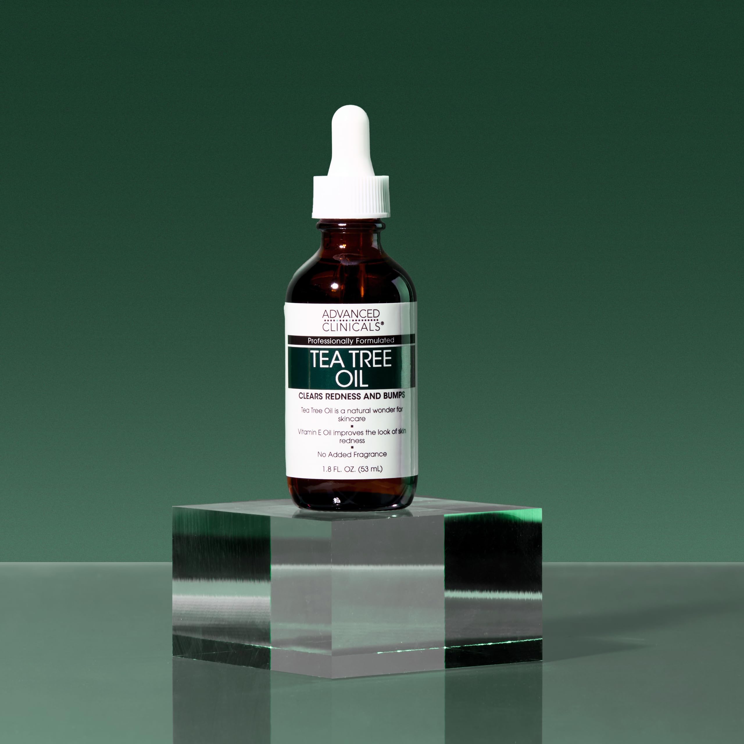 Advanced Clinicals Tea Tree Oil Serum oat lipid oil and vitamin E close-up