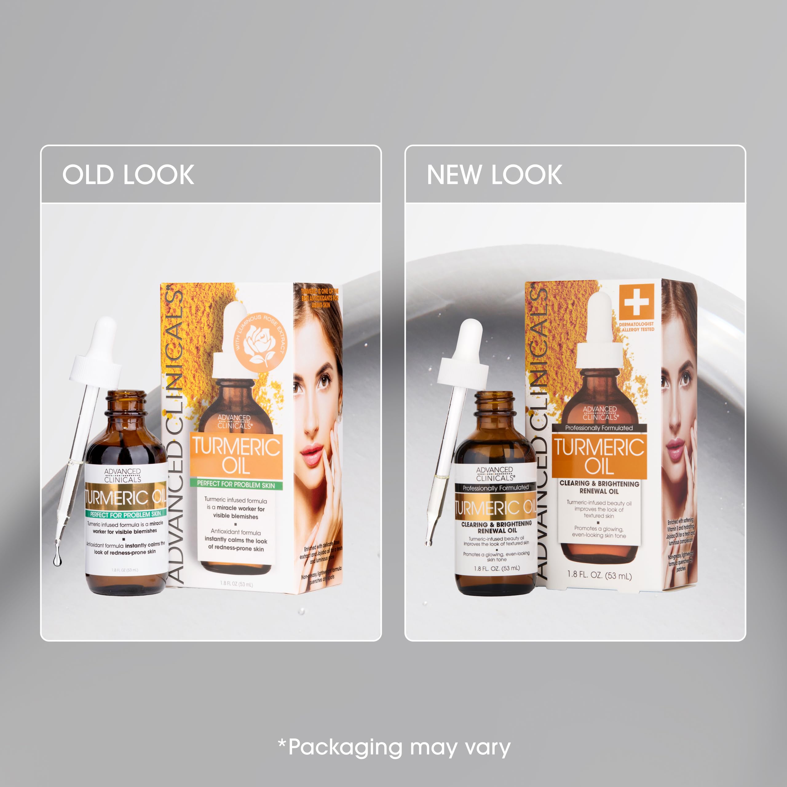 Close-up on skin reveals a subtle, radiant glow after application.