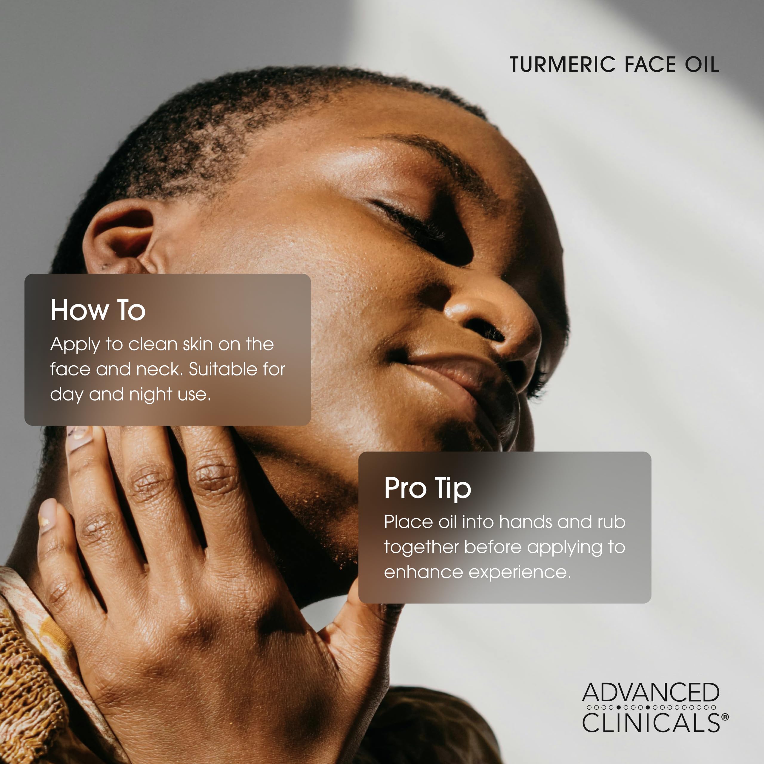 Face application shot shows a thin layer for daily use.