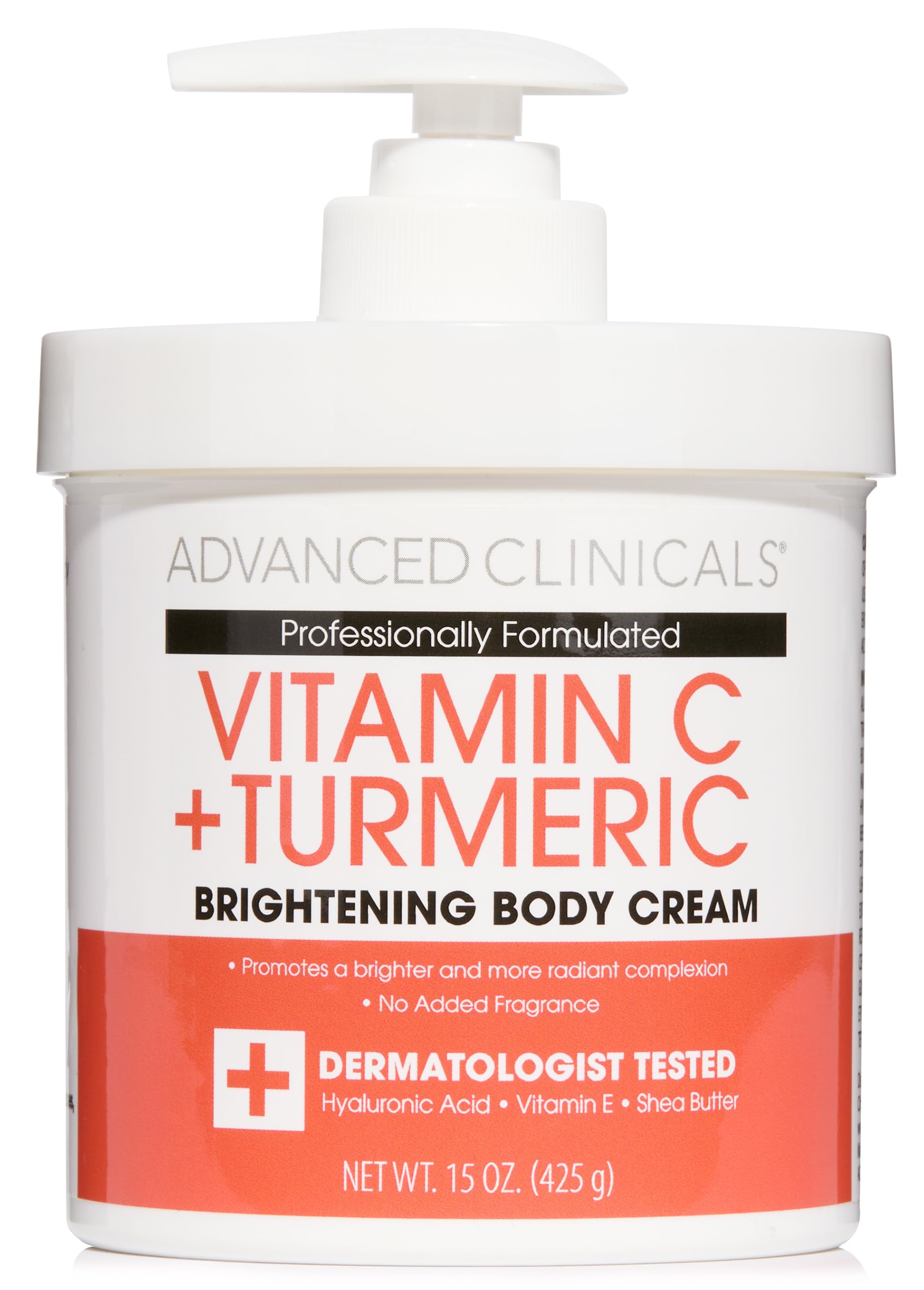 Advanced Clinicals Vitamin C Cream bottle for daily hydration and brightening.