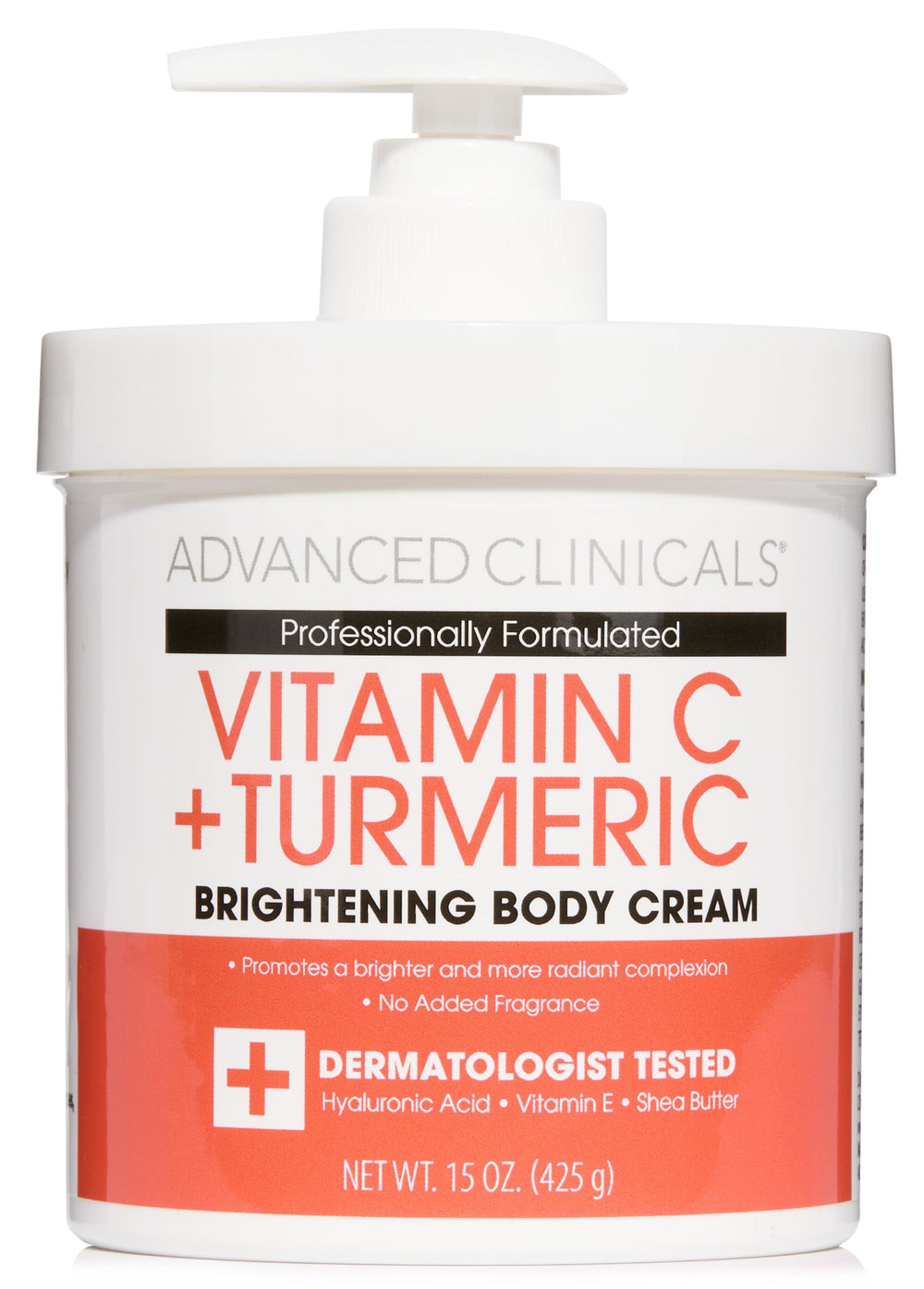 Advanced Clinicals Vitamin C Cream bottle for daily hydration and brightening.