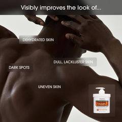 Advanced Clinicals Vitamin C Cream label close-up with clean branding.