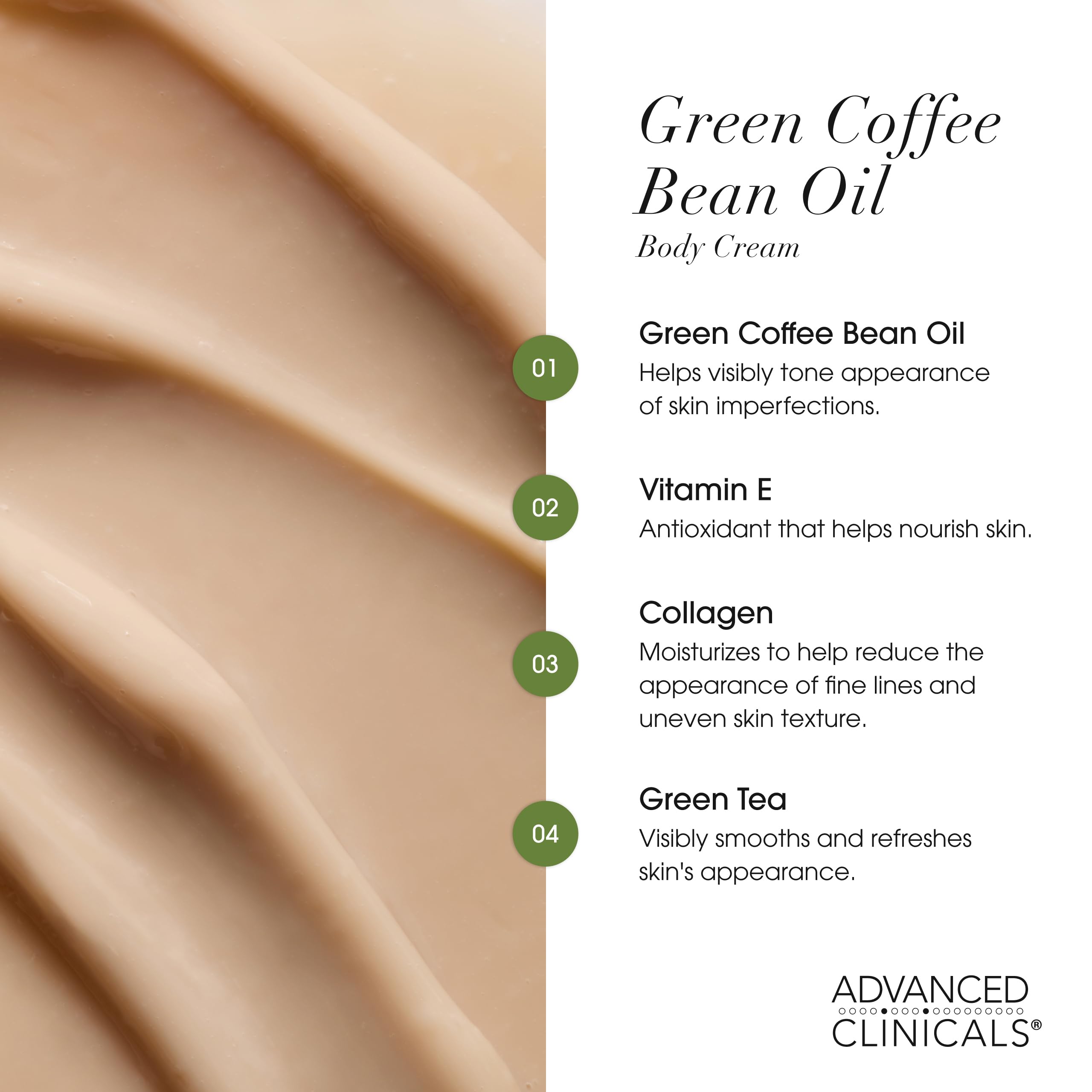 Vitamin E-enriched Advanced Clinicals moisturizer for hydrated skin