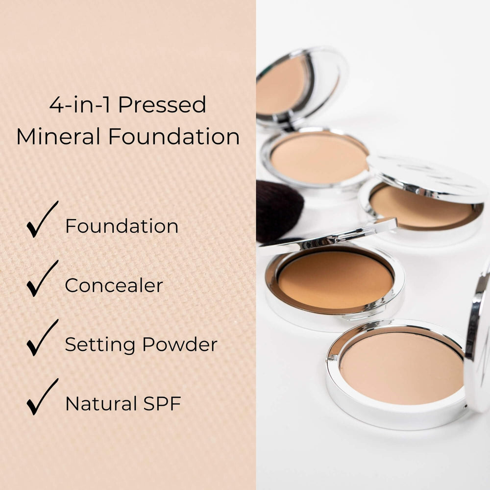 Advanced Mineral Makeup natural SPF application demo highlights protection and even tone