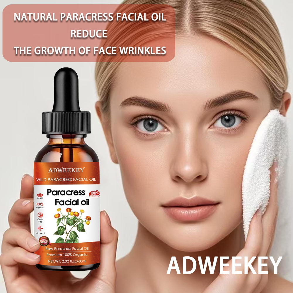 Adweekey Paracress oil packaging with label, ideal for layering in routines