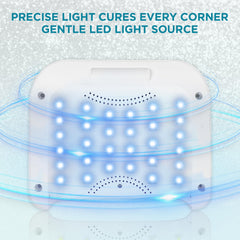 Aedavey cordless nail lamp LED beads for 360° curing detail