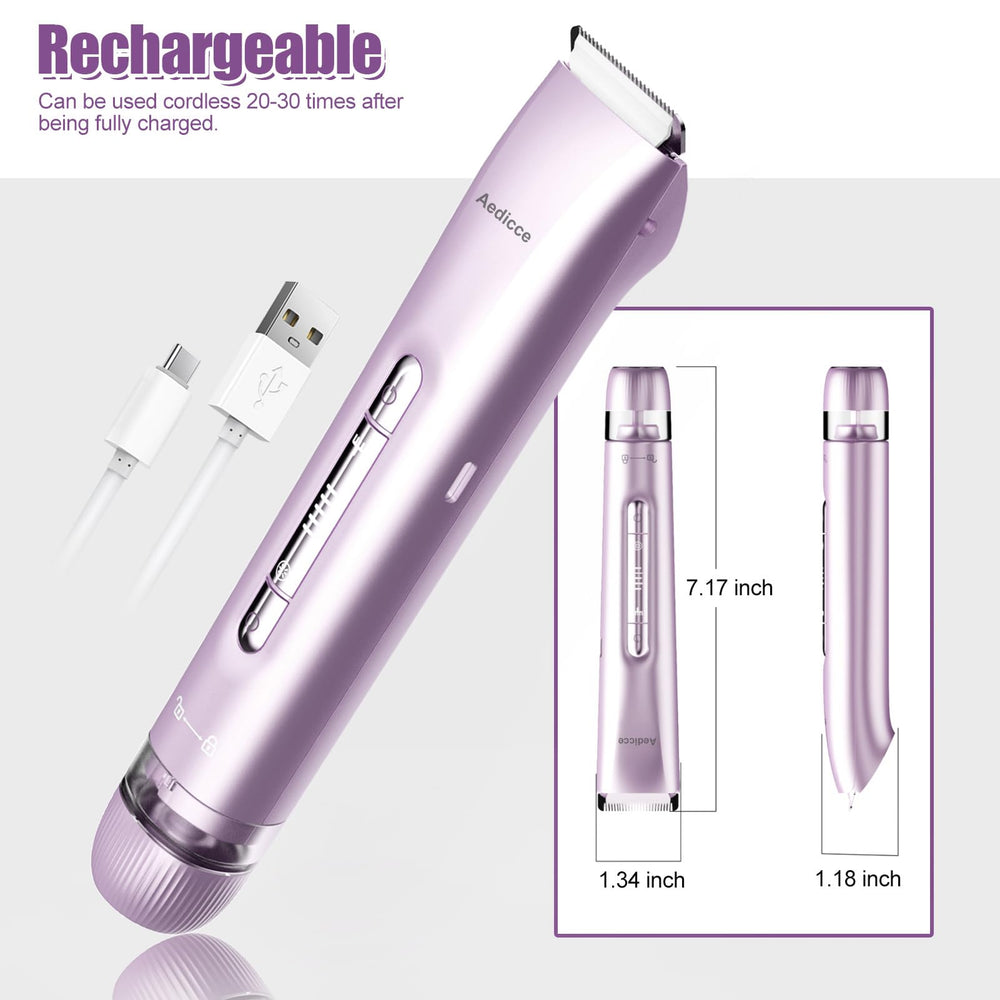 Aedicce bikini-trimmer-compact-design travels easily for trips and daily routines.