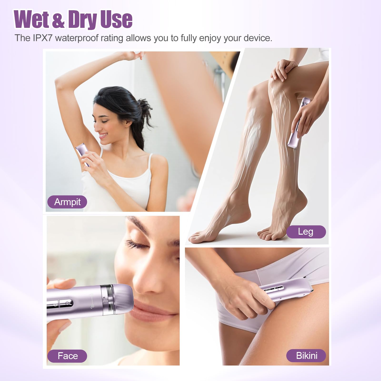 Aedicce bikini-trimmer-usb-c-charging supports cordless use after a full charge.