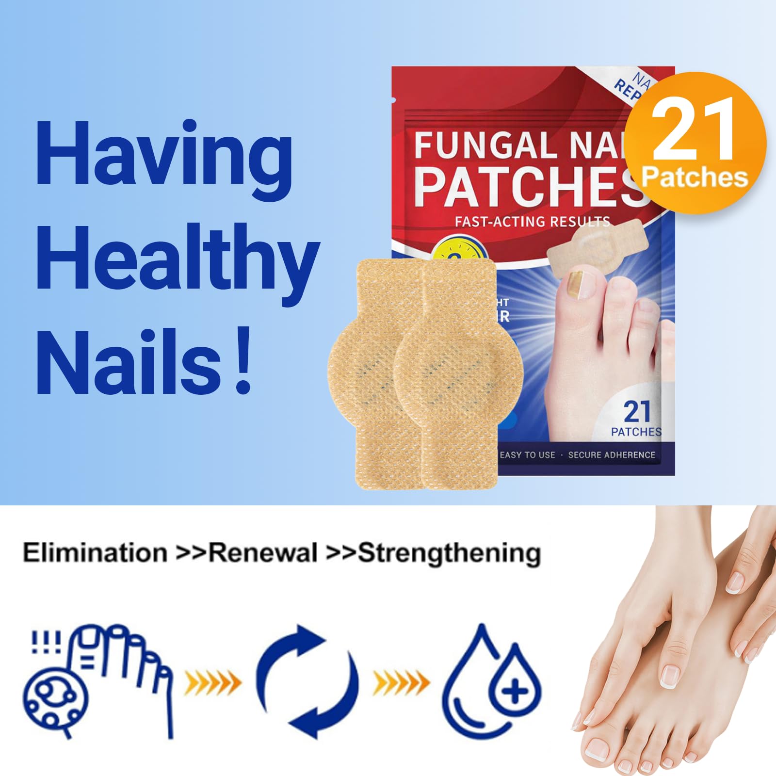 Aedydyce convenient nail care system for damaged nails