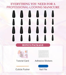 Aegenacess nail kit including cuticle pusher and file for easy at-home manicure.
