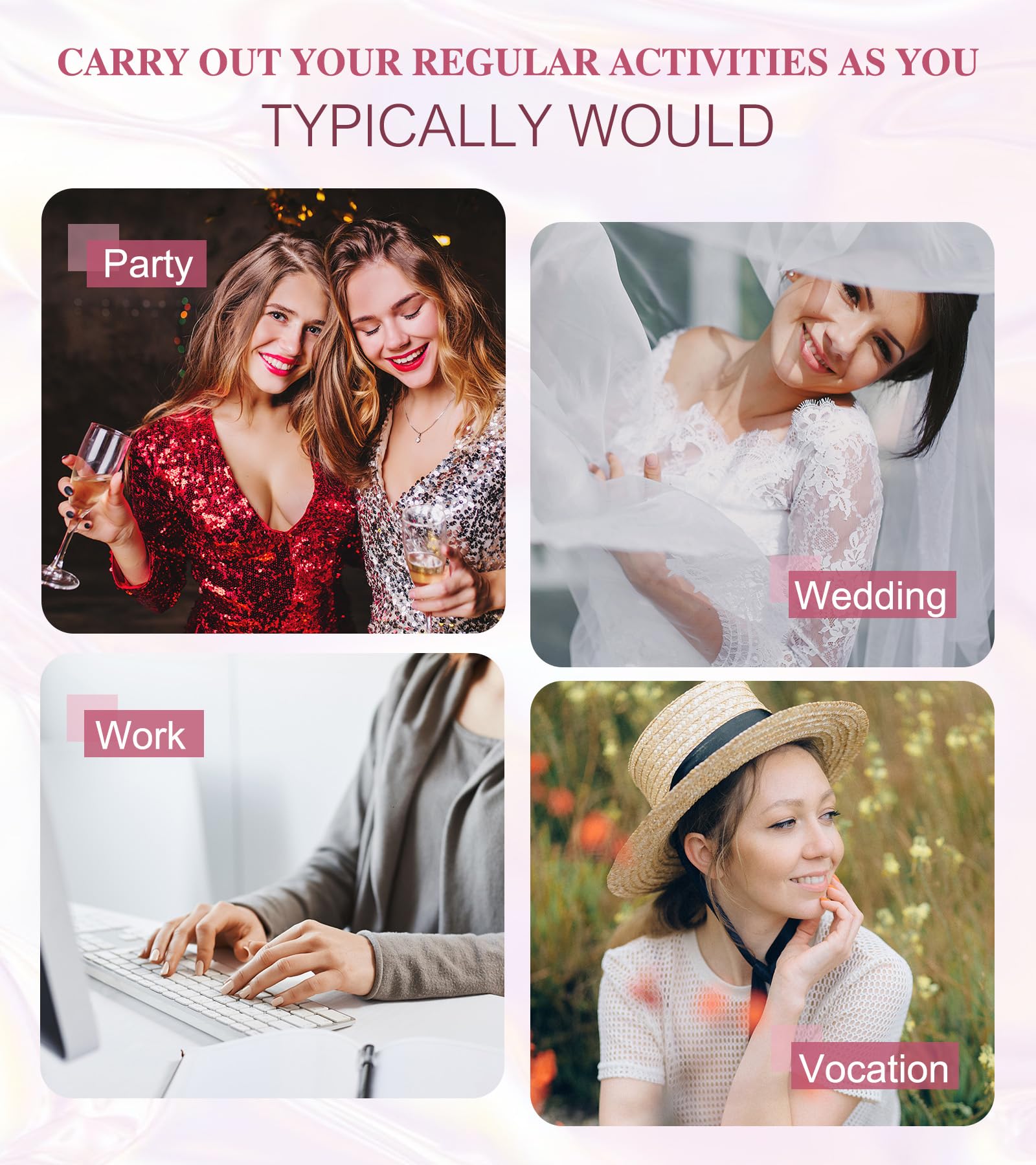 Aegenacess press-on nails demonstrate a fast style upgrade on natural nails.