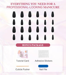 Aegenacess nails with velvet matte finish in coffin shape for chic, long-lasting looks.