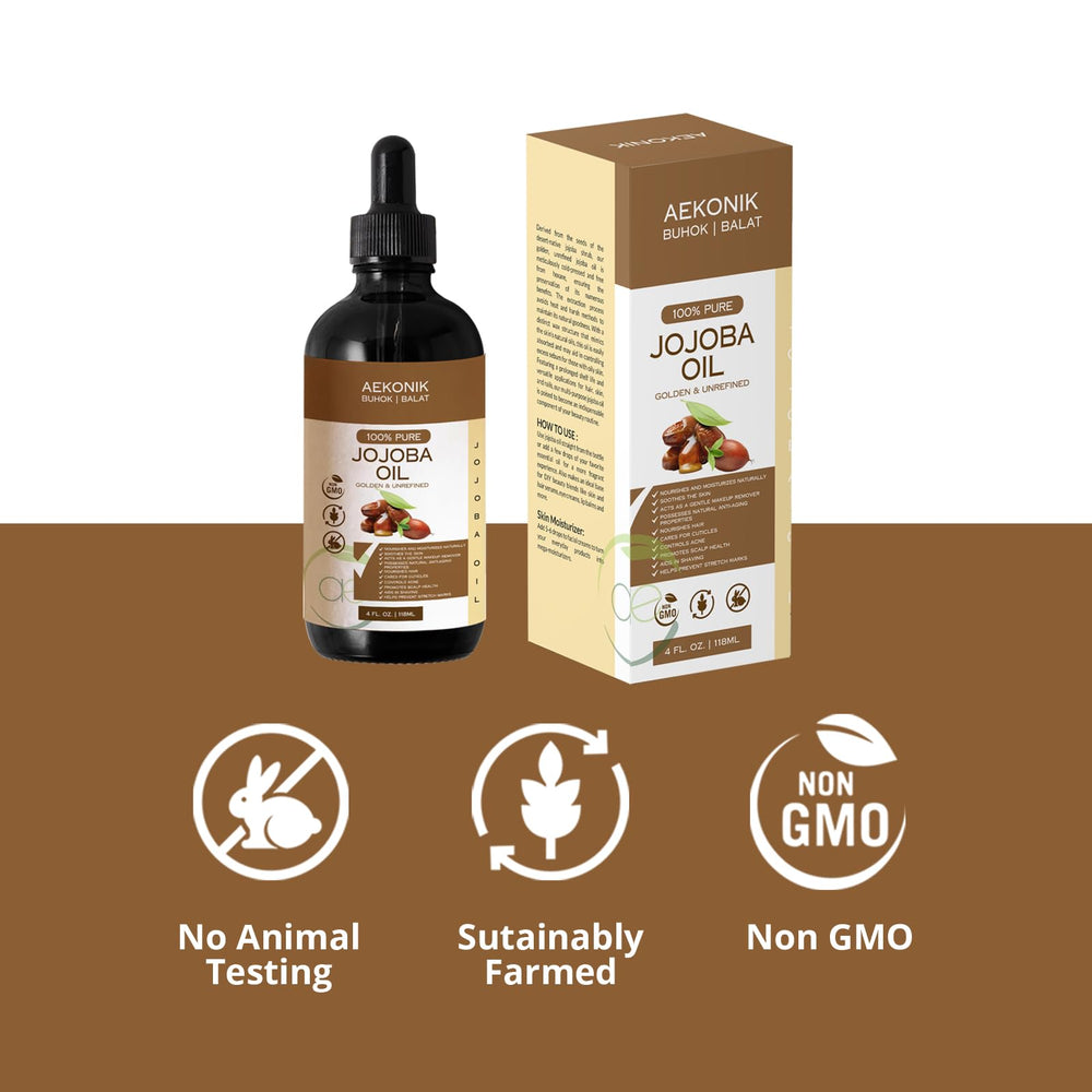 AEKONIK Jojoba Oil suitable for body care and dry patch relief