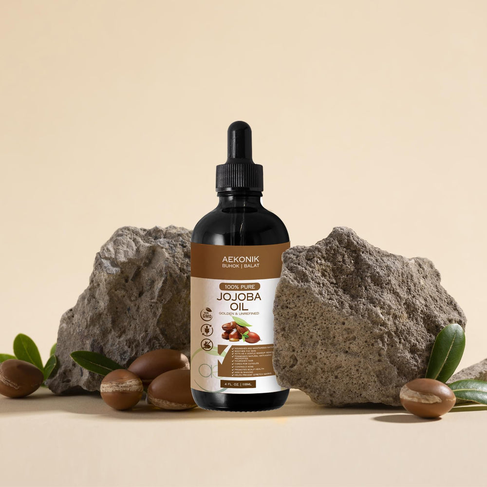 AEKONIK Jojoba Oil on skin demonstrates lightweight moisture and softness