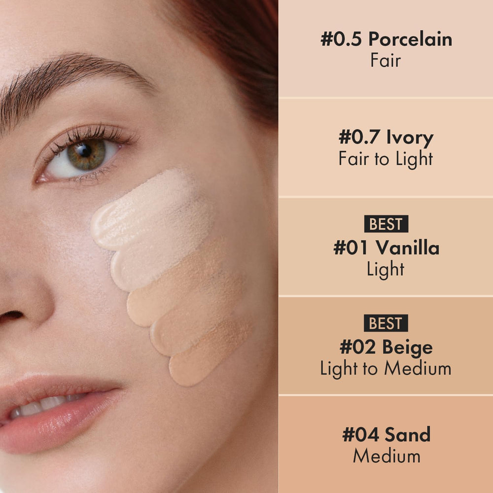 AEKYUNGLUNA LUNA five hydrating shades blend naturally with skin tone.