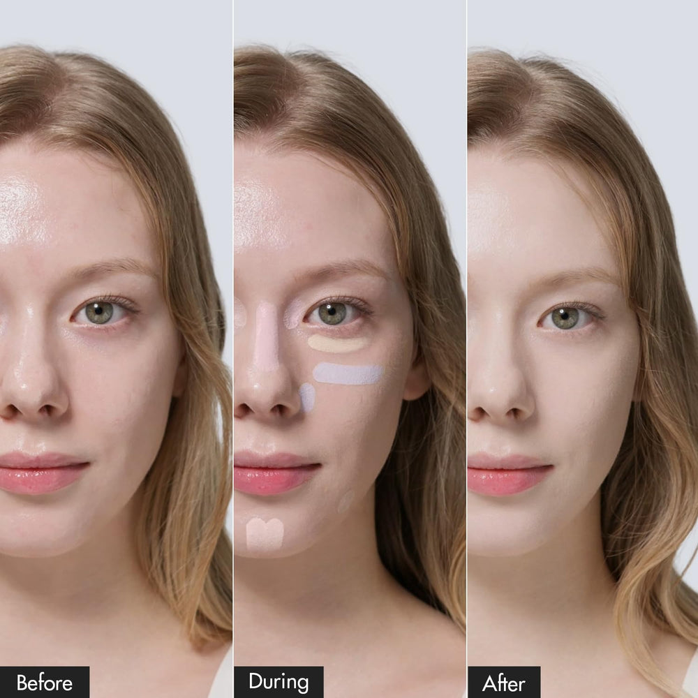AEKYUNGLUNA LUNA Conceal Palette swatches lavender fog to neutralize dull undertones.