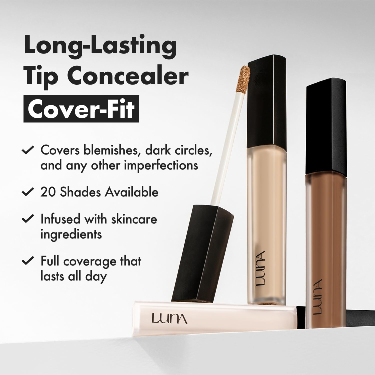 AEKYUNGLUNA LUNA concealer close-up showing full-coverage texture