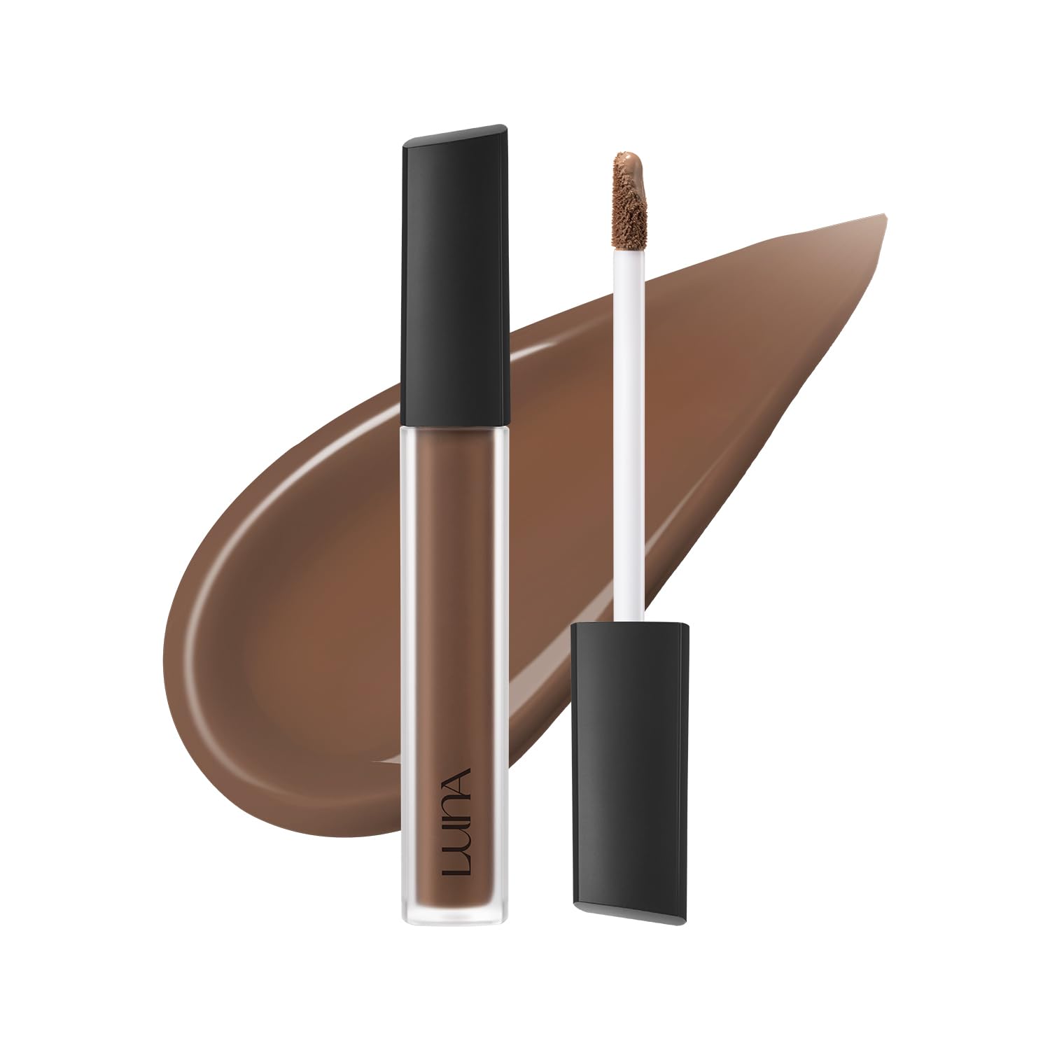 AEKYUNGLUNA LUNA concealer bottle close-up highlights long-lasting coverage.