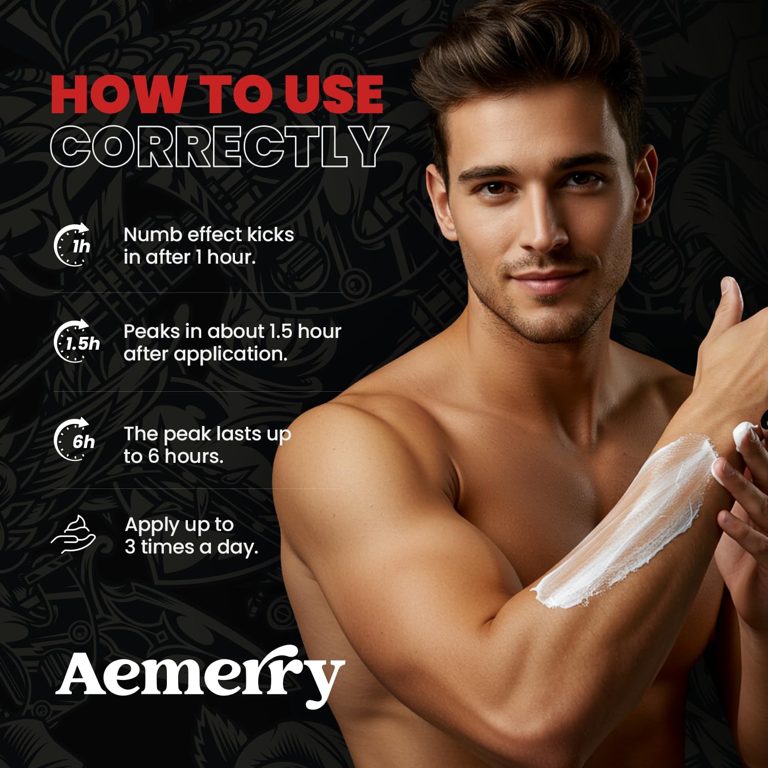 Fragrance-free formula for sensitive skin with lightweight feel.