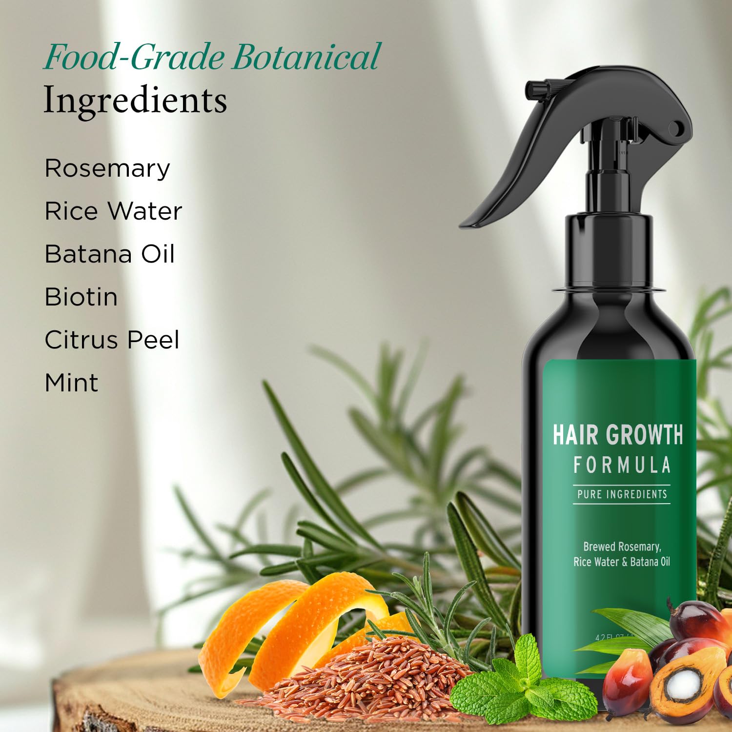 Aemerry Rosemary Water Spray back-of-bottle info and ingredients