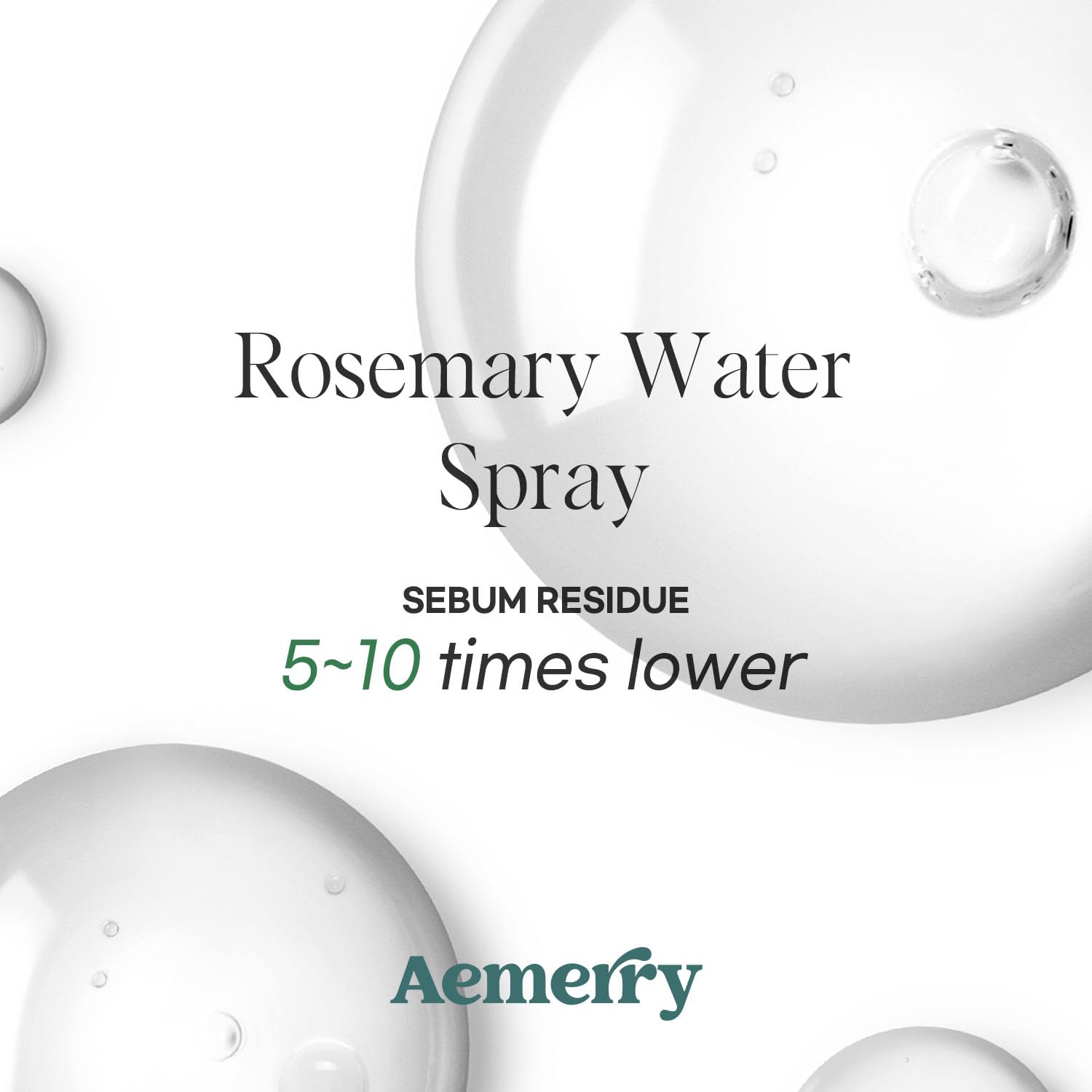 Aemerry Rosemary Water Spray applied to the scalp during massage