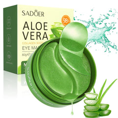 Aero Zen Aloe Vera Eye Mask 60-patch pack for refreshed under-eye skin