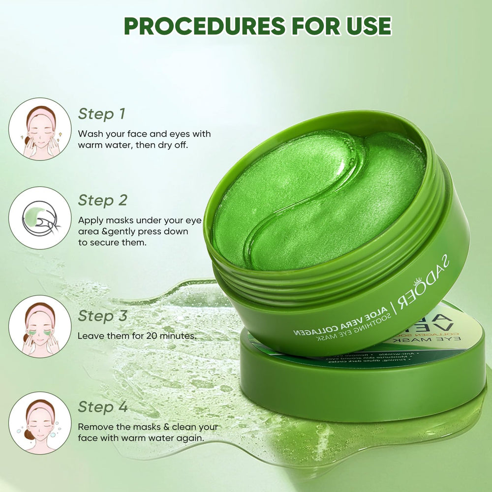 Aero Zen Aloe Vera Eye Patches delivering deep hydration