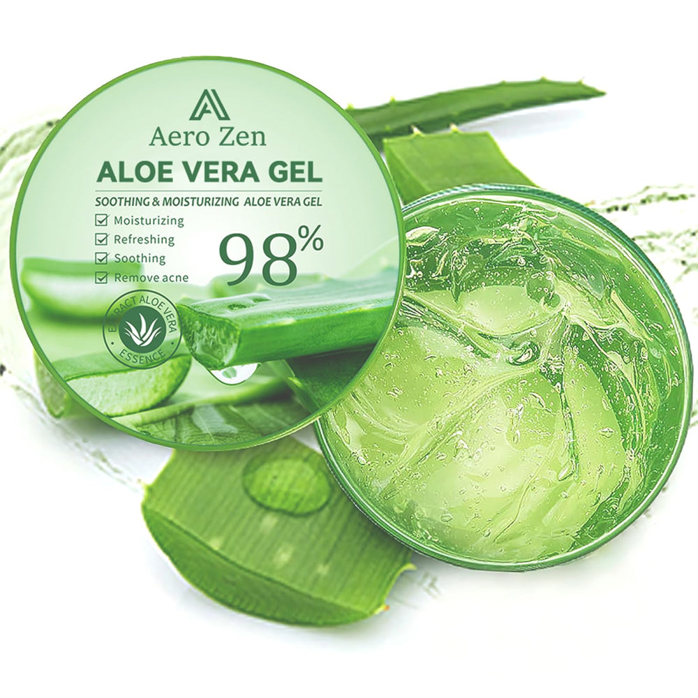 Aero Zen Aloe Gel applied to hair tips to reduce dryness