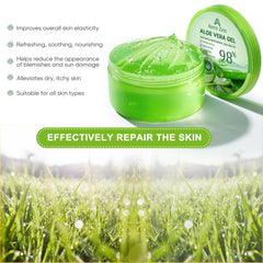 Aero Zen Aloe Gel on skin delivering lasting moisture and balance