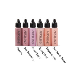 Aeroblend Airbrush Blush Singles Cruise swatch on skin showing color variation.