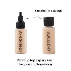 Aeroblend O20 skin-tone-range display shows diverse shades for true color matching.