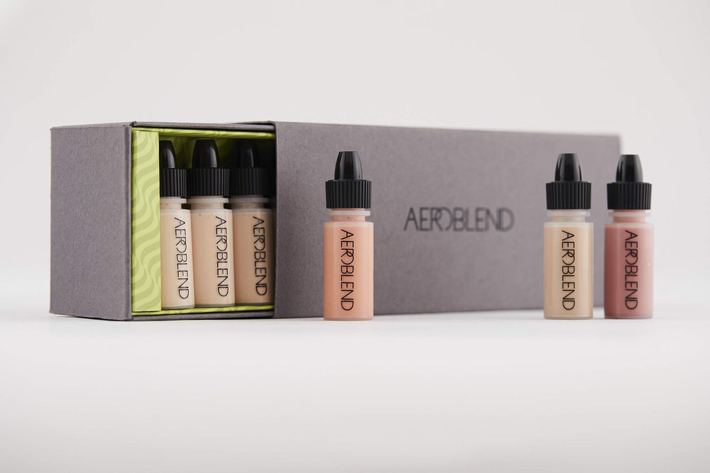 Aeroblend Airbrush Mini natural matte finish for a skin-like look