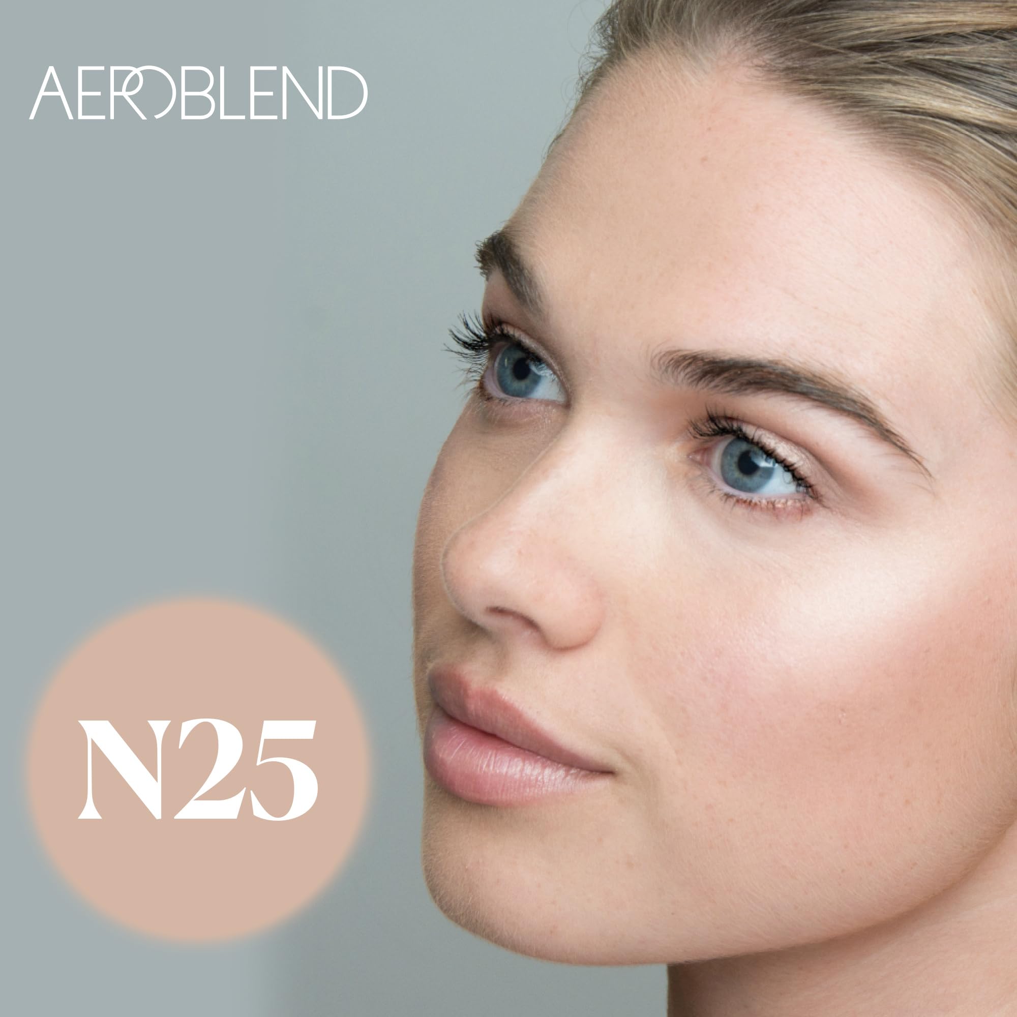 Aeroblend packaging confirms USA-made formula and skin-friendly ingredients.