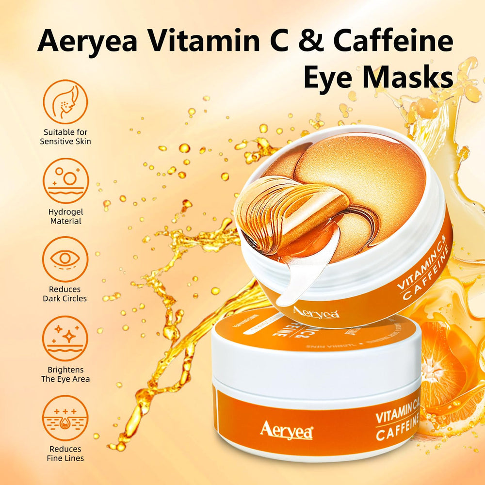 Aeryea patch application under the eyes for cooling comfort